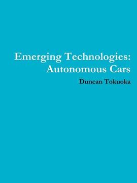 portada Emerging Technologies: Autonomous Cars (en Inglés)