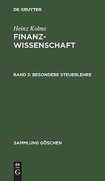 portada Besondere Steuerlehre (in German)