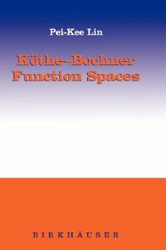 portada k the-bochner function spaces (en Inglés)