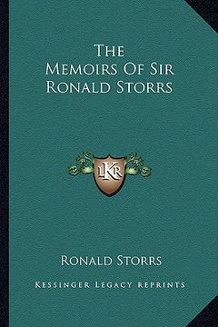portada the memoirs of sir ronald storrs (en Inglés)