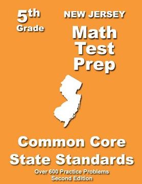 portada New Jersey 5th Grade Math Test Prep: Common Core Learning Standards (in English)