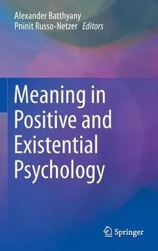 portada Meaning in Positive and Existential Psychology (en Inglés)