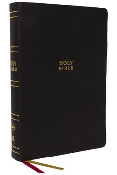 portada NKJV Holy Bible, Super Giant Print Reference Bible, Black Genuine Leather, 43,000 Cross References, Red Letter, Thumb Indexed, Comfort Print: New King (en Inglés)