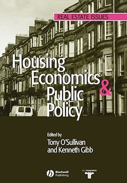 portada housing economics and public policy (en Inglés)