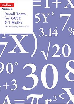 portada Recall Tests for Gcse 9-1 Maths: Ks3 Knowledge Retrieval (Collins Tests & Assessment) (en Inglés)