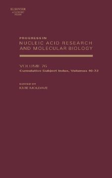 portada Progress in Nucleic Acid Research and Molecular Biology: Subject Index Volume (40-72) (in English)
