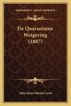 portada De Quarantaine Wetgeving (1887)