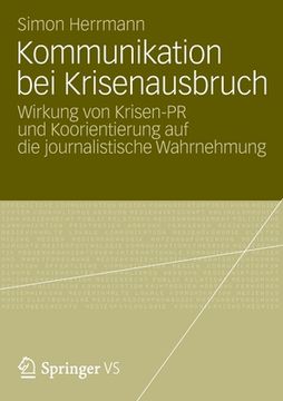 portada Kommunikation bei Krisenausbruch de Simon Herrmann(Springer vs) (in German)