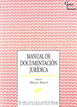 portada Manual de Documentacion Juridica