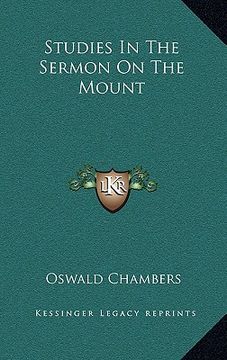 portada studies in the sermon on the mount (en Inglés)