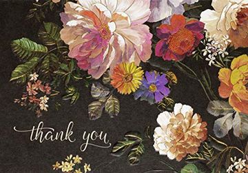 portada Midnight Floral Thank you Notes (in English)