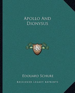 portada apollo and dionysus (en Inglés)