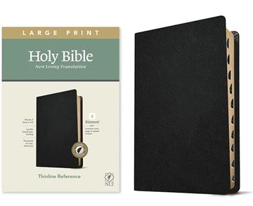 portada Nlt Large Print Thinline Reference Bible, Filament Enabled e (en Inglés)