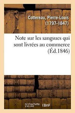 portada Note sur les Sangsues qui Sont Livrées au Commerce (Sciences) (en Francés)