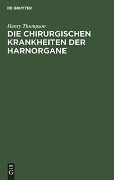 portada Die Chirurgischen Krankheiten der Harnorgane (en Alemán)