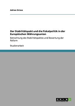 portada Der Stabilitätspakt und die Fiskalpolitik in der Europäischen Währungsunion (German Edition)