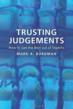 portada Trusting Judgements: How to get the Best out of Experts (en Inglés)