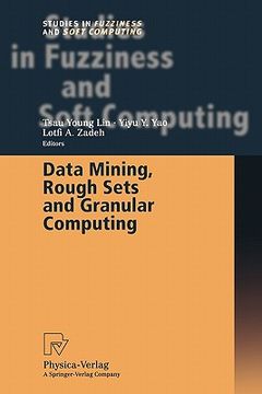 portada data mining, rough sets and granular computing (en Inglés)