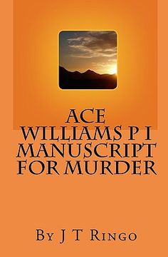 portada ace williams p i manuscript for murder (en Inglés)