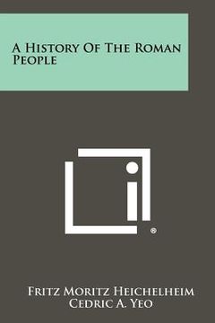 portada a history of the roman people (en Inglés)