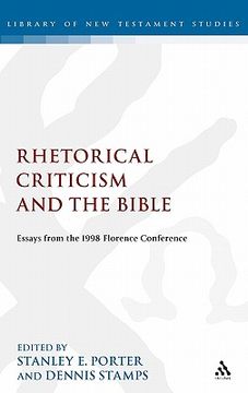 portada rhetorical criticism and the bible (en Inglés)