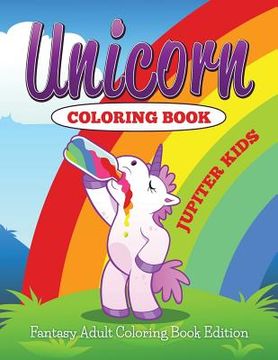 portada Unicorn Coloring Book: Fantasy Adult Coloring Book (en Inglés)