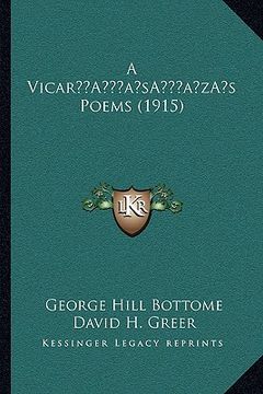 portada a vicara acentsacentsa a-acentsa acentss poems (1915)