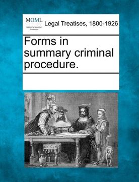 portada forms in summary criminal procedure. (in English)