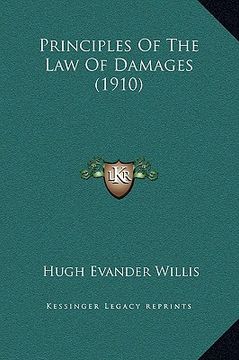 portada principles of the law of damages (1910) (en Inglés)