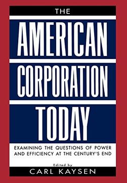 portada The American Corporation Today (en Inglés)