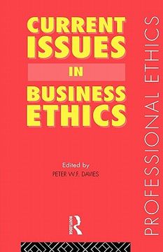 portada current issues in business ethics (en Inglés)