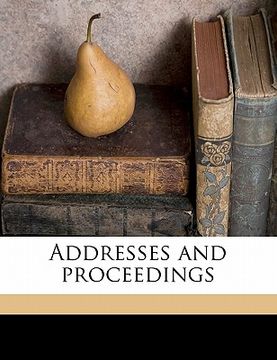 portada addresses and proceedings (en Inglés)