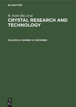 portada Crystal Research and Technology, Volume 22, Number 12, December (en Inglés)