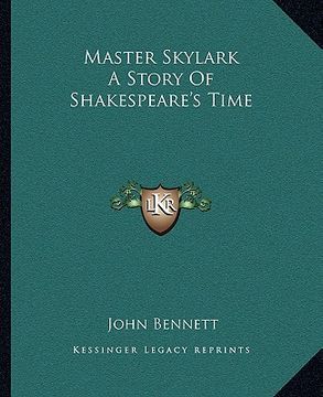 portada master skylark a story of shakespeare's time (in English)