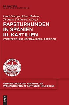 portada Papsturkunden in Spanien (Abhandlungen der Akademie der Wissenschaften zu gã Â¶Ttingen. N) (German Edition) [Hardcover ] (in German)