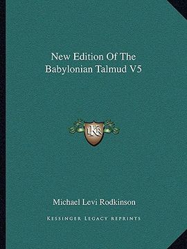 portada new edition of the babylonian talmud v5 (en Inglés)