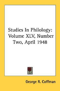 portada studies in philology: volume xlv, number two, april 1948 (en Inglés)