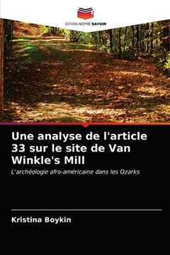 portada Une analyse de l'article 33 sur le site de Van Winkle's Mill (in French)