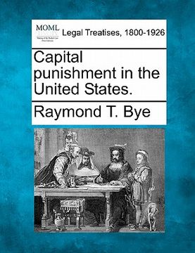 portada capital punishment in the united states. (en Inglés)