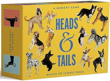 portada Heads & Tails: A Dog Memory Game: Match Up Iconic Dogs (in English)