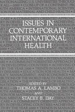 portada Issues in Contemporary International Health