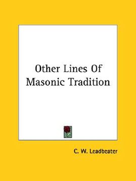 portada other lines of masonic tradition (en Inglés)