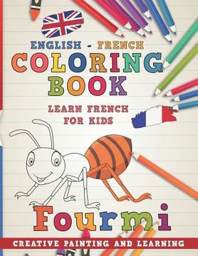 portada Coloring Book: English - French I Learn French for Kids I Creative painting and learning.