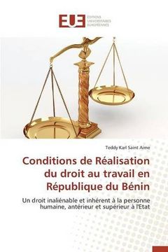 portada Conditions de Réalisation du droit au travail en République du Bénin