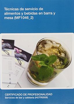 portada MF1046_2 Técnicas de servicio de alimentos y bebidas en barra y mesa (Hostelería y turismo)