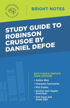 portada Study Guide to Robinson Crusoe by Daniel Defoe (en Inglés)