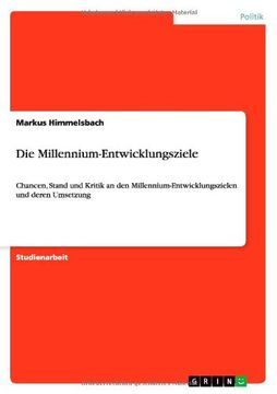 portada Die Millennium-Entwicklungsziele (German Edition)