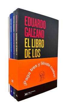 portada Paquete Galeano (Libro de los abrazos, cazador de historias, las palabras andantes y mujeres)