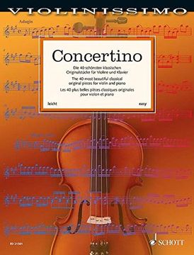 portada Concertino - die 40 Schönsten Klassischen Originalstücke für Violine und Klavier - Leicht