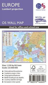 portada Europe: Lambert Projection (os Wall Map) 